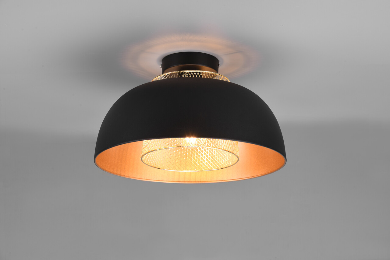 Plafoniera Punch, RL, 35x21 cm, 40W, 1x E27, metal, negru mat - imagine 5